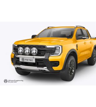 Light mounting bar - Metec - H-bar - EU - Black - Ford - Ranger - 2023+
